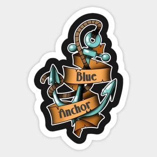 Blue Anchor Sticker